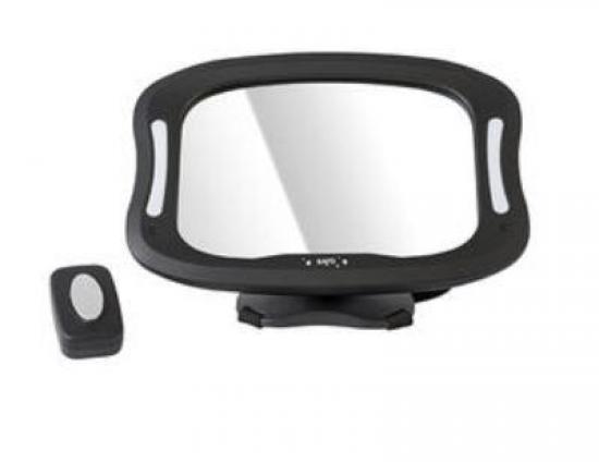 R�ckspiegel mit Licht f�r Babyschale - schwarz