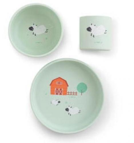 Kinder Geschirr-Set Foodie Farm