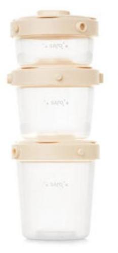 Nahrungsbehlter 3tlg. - beige