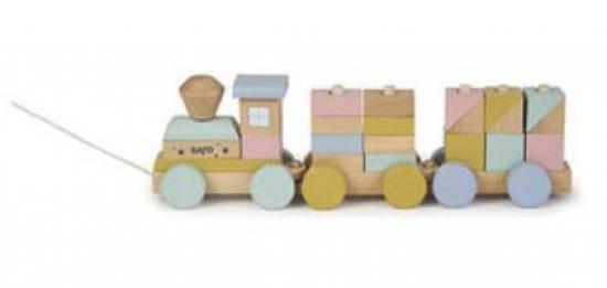 Holzeisenbahn - bunt