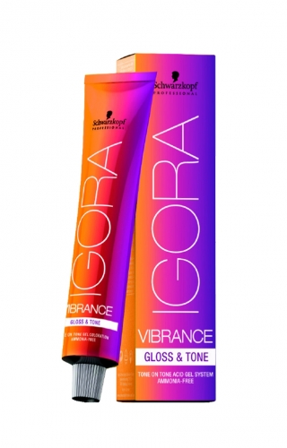 Schwarzkopf Professional IGORA GLOSS & TONE - Nuance: 7-55 Mittelblond Gold Extra