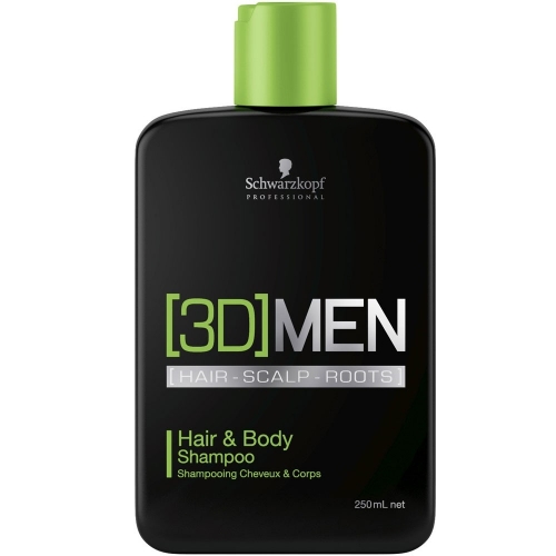 Schwarzkopf Professional 3D Men Hair & Body Shampoo - Inhalt: 250ml