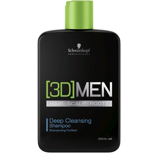 Schwarzkopf Professional 3D Men Deep Cleansing / Tiefenreinigungs-Sampoo - Inhalt: 250ml