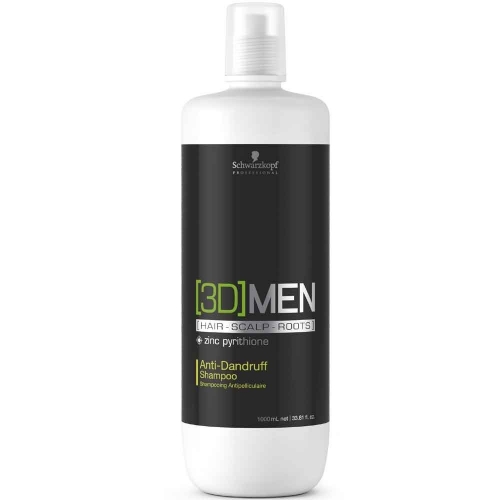Schwarzkopf Professional 3D Men Antischuppen Shampoo - Inhalt: 1000ml