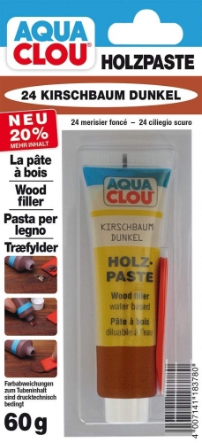 Alfred Clouth Lackfabrik GmbH & Co. KG AQUACLOU Holzpaste wasserverd�nnbar - Auswahl: kirschbaum dunkel_15