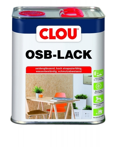 Alfred Clouth Lackfabrik GmbH & Co. KG CLOU OSB-Lack  - Auswahl: OSB-Lack (3L) 3000ml_1er Pack