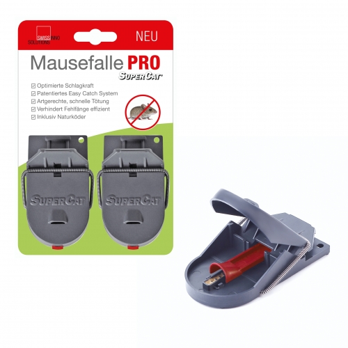Swissinno Solutions AG SWISSINO SuperCat Mausefalle PRO 2er Pack: Artgerechte und effiziente M�usebeseitigung ohne Fehlf�nge