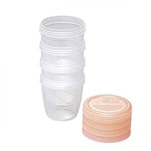 N�rnberg Gummi Babyartikel GmbH & Co. KG nip 35606 first moments Muttermilchbeh�lter 150 mL, 4 St�ck, transparent