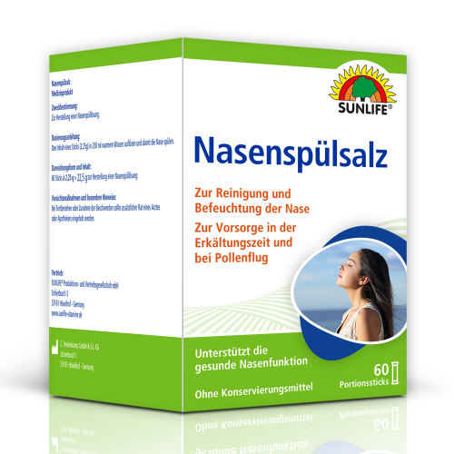 Sunlife Nasensp�lsalz in Sticks, 60 Sticks
