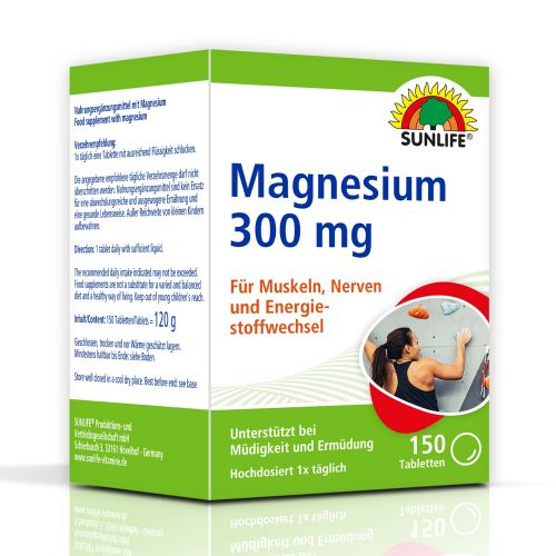 Sunlife Magnesium 300 mg Tabletten, 150 Tabletten