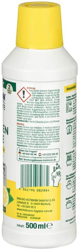 Heitmann pure Reine Citronensure: kologischer Bio-Entkalker, hygienische Reinigung fr Kche & Bad, flssig, 1x 500 ml