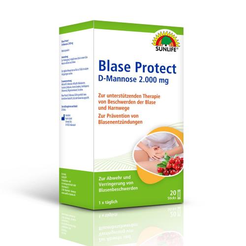 SUNLIFE� Produktions- und Vertriebsgesellschaft mbH Sunlife Blase Protect D-Mannose 2000 mg, 20 Sticks