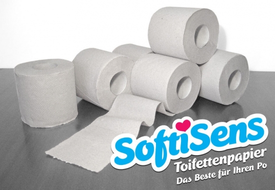 Toilettenpapier 2-lagig; 400 Blatt; 8x8 Rollen - Menge: 1