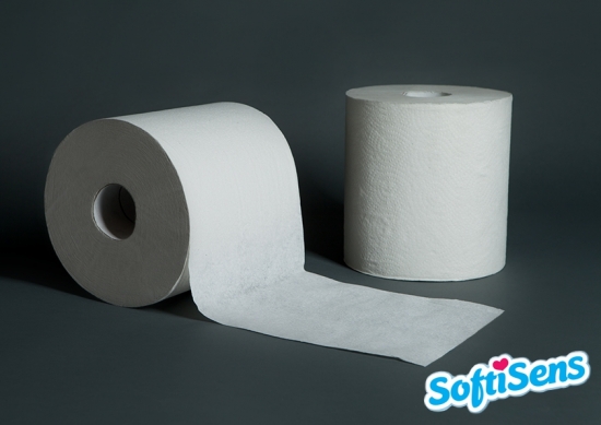 Handtuchrolle Innenabwicklung 300m, weiss, 1- lagig, 20 cm breit 6 Rollen / Paket - Menge: 1 Paket