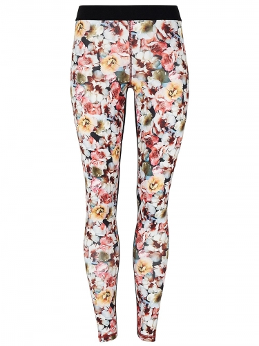 Printed Tights (rose print) - Farbe: rose print - Gr��e: S