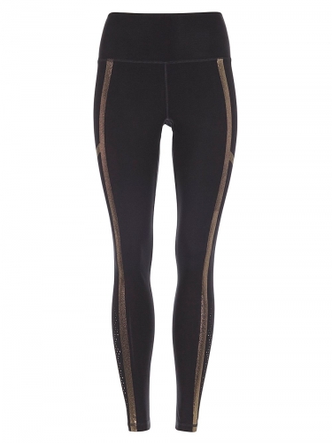 Mandala Punched Legging - Farbe: black - Gr��e: S