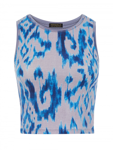 Mandala Cropped Top - Farbe: ikat print - Gr��e: S