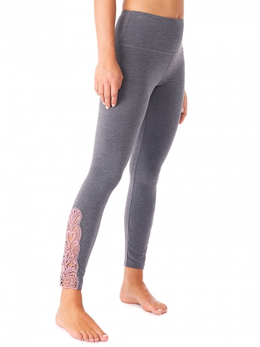 Mandala Lace Leggings - Farbe: grey/moment - Gr��e: M