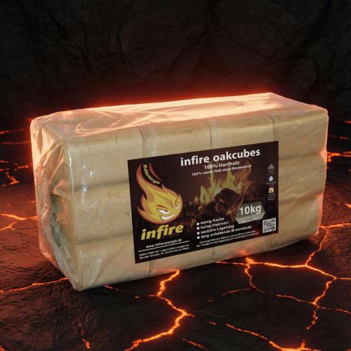 Oakcubes - Hartholzbriketts - einzeln 10 kg