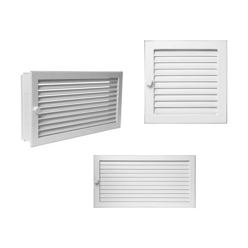 Lftungsgitter CB-Tec Warmluftgitter putzbndig Wei - Ausfhrung: 45x23 cm