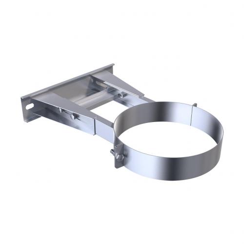 Ofen.de Wandhalterung verstellbar doppelwandig AA-Kaminwelt 150-250 mm DN 210 mm Edelstahl, Matt