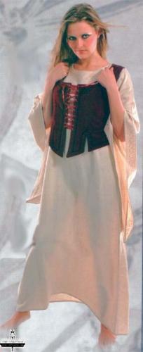 BRES Leinenkleid - Gre: Einheitsgre - Farbe: natur