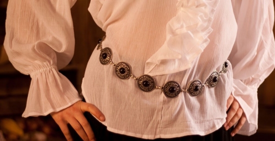 HELMUT EHRHARDT LEDERWARE Kettengrtel/ Hftgrtel - Farbe: silber