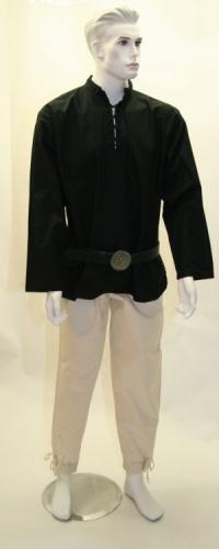 ERZFEINDCOM Mittelalterhemd - Farbe: schwarz - Gre: S