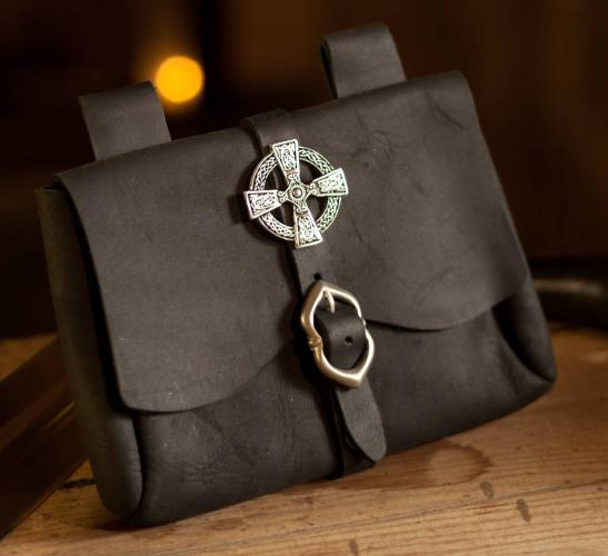 ERZFEINDCOM Mittelalterliche Tasche Keltisches Kreuz