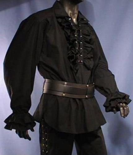 IMEX-MODEN Rschenhemd Klassisch - Farbe: schwarz - Gre: S