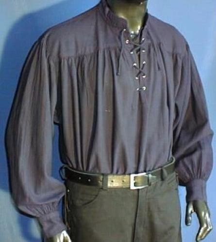 IMEX-MODEN Piratenhemd, Mittelalterhemd - Farbe: dunkelblau - Gre: S