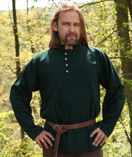 IMEX-MODEN Piratenhemd, Mittelalterhemd - Farbe: grn - Gre: S