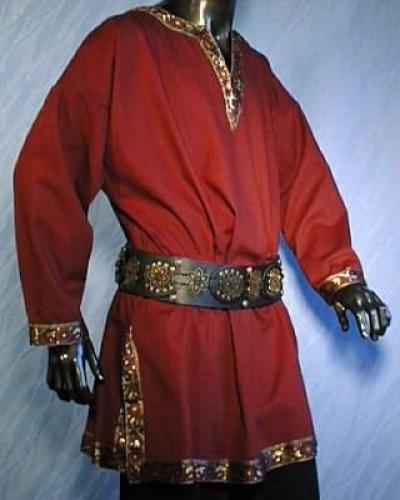 IMEX-MODEN Tunika im Leinen-Look - Farbe: weinrot - Gr��e: M