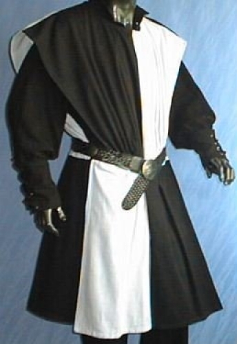 IMEX-MODEN Waffenrock Schachbrett, seitlich offen - Gre: Einheitsgre - Farbe: schwarz/wei