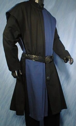 IMEX-MODEN Waffenrock Schachbrett, seitlich offen - Gre: Einheitsgre - Farbe: schwarz/blau