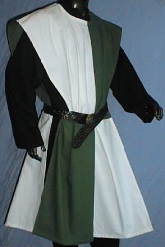 IMEX-MODEN Waffenrock Schachbrett, seitlich offen - Gre: Einheitsgre - Farbe: grn/wei