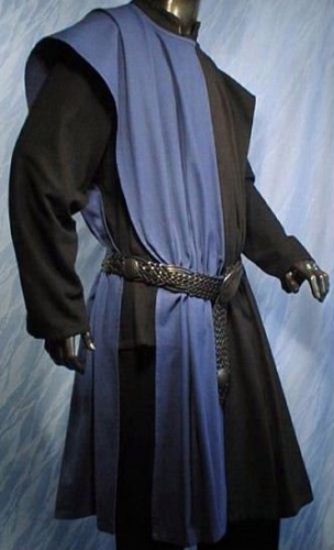 IMEX-MODEN Waffenrock mittig geteilt - Gre: Einheitsgre - Farbe: schwarz/blau