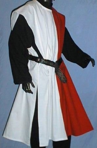 IMEX-MODEN Waffenrock mittig geteilt - Gre: Einheitsgre - Farbe: rot/wei