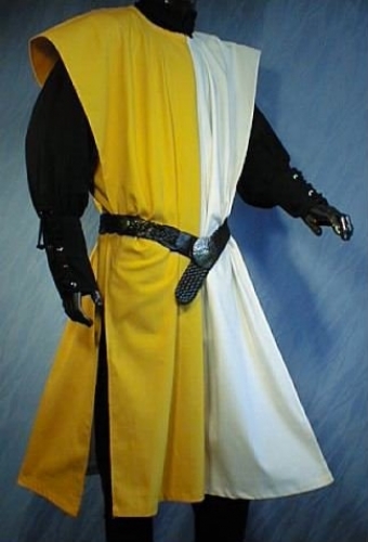 IMEX-MODEN Waffenrock mittig geteilt - Gre: Einheitsgre - Farbe: wei/gelb