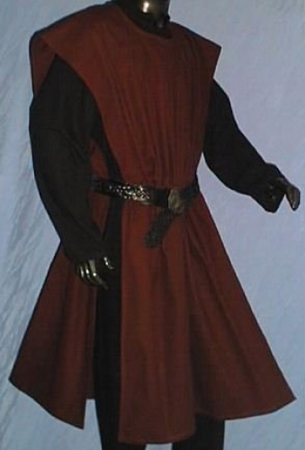 IMEX-MODEN Waffenrock einfarbig uni - Farbe: weinrot - Gre: Einheitsgre