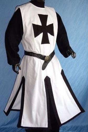 IMEX-MODEN Waffenrock Tempelritter - Gre: M - Farbe: wei/schwarz