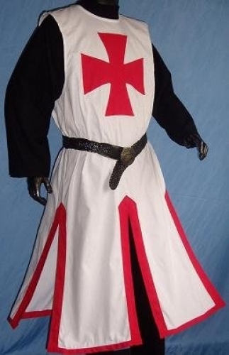 IMEX-MODEN Waffenrock Tempelritter - Gre: M - Farbe: wei/rot