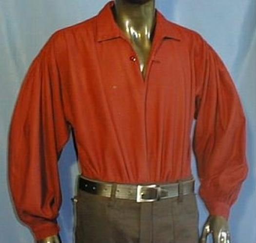 IMEX-MODEN Baumwollhemd Mittelalterhemd - Farbe: weinrot - Gre: M