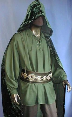 IMEX-MODEN Piratenhemd mit breitem Kragen - Farbe: grn - Gre: S