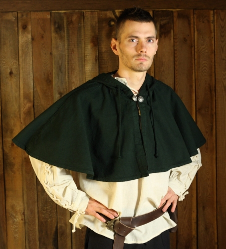 IMEX-MODEN Gugel mit langer Kapuze - Farbe: grn - Gre: Einheitsgre