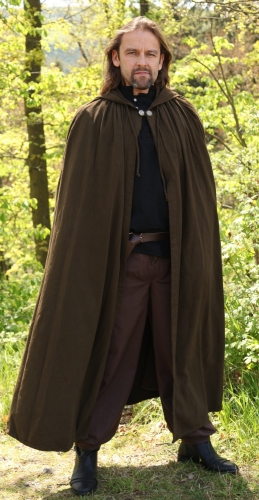 IMEX-MODEN Cape aus Baumwolle - Gre: Einheitsgre - Farbe: dunkelbraun