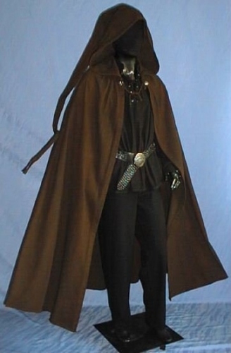 IMEX-MODEN Cape mit langer Kapuze - Gre: Einheitsgre - Farbe: dunkelbraun