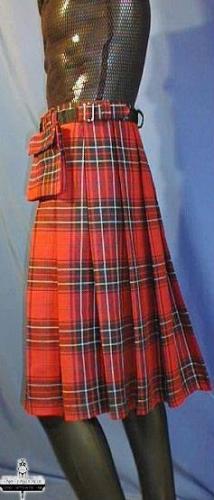 IMEX-MODEN Tartan-Schottenrock - Gre: XXL - Farbe: schwarz/wei