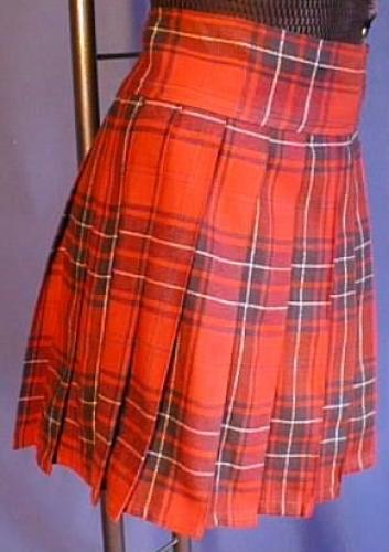 IMEX-MODEN Tartan-Kilt - Gre: S - Farbe: rot/grn