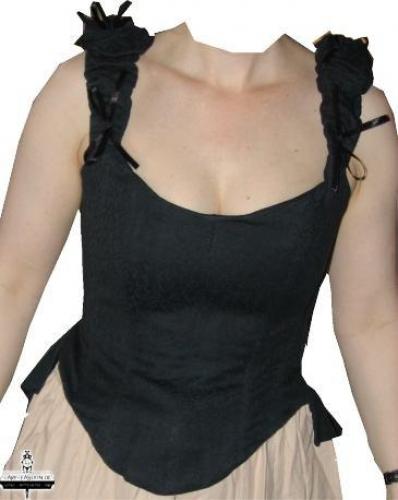 LEONARDO CARBONE Corsage - Farbe: schwarz - Gr��e: L